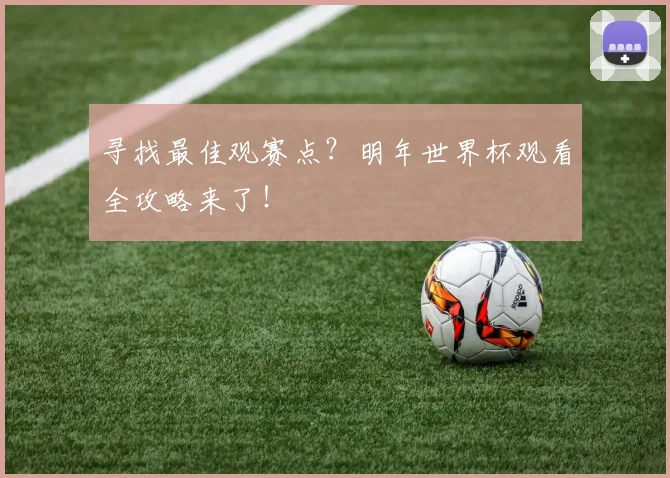 寻找最佳观赛点?明年世界杯观看全攻略来了!